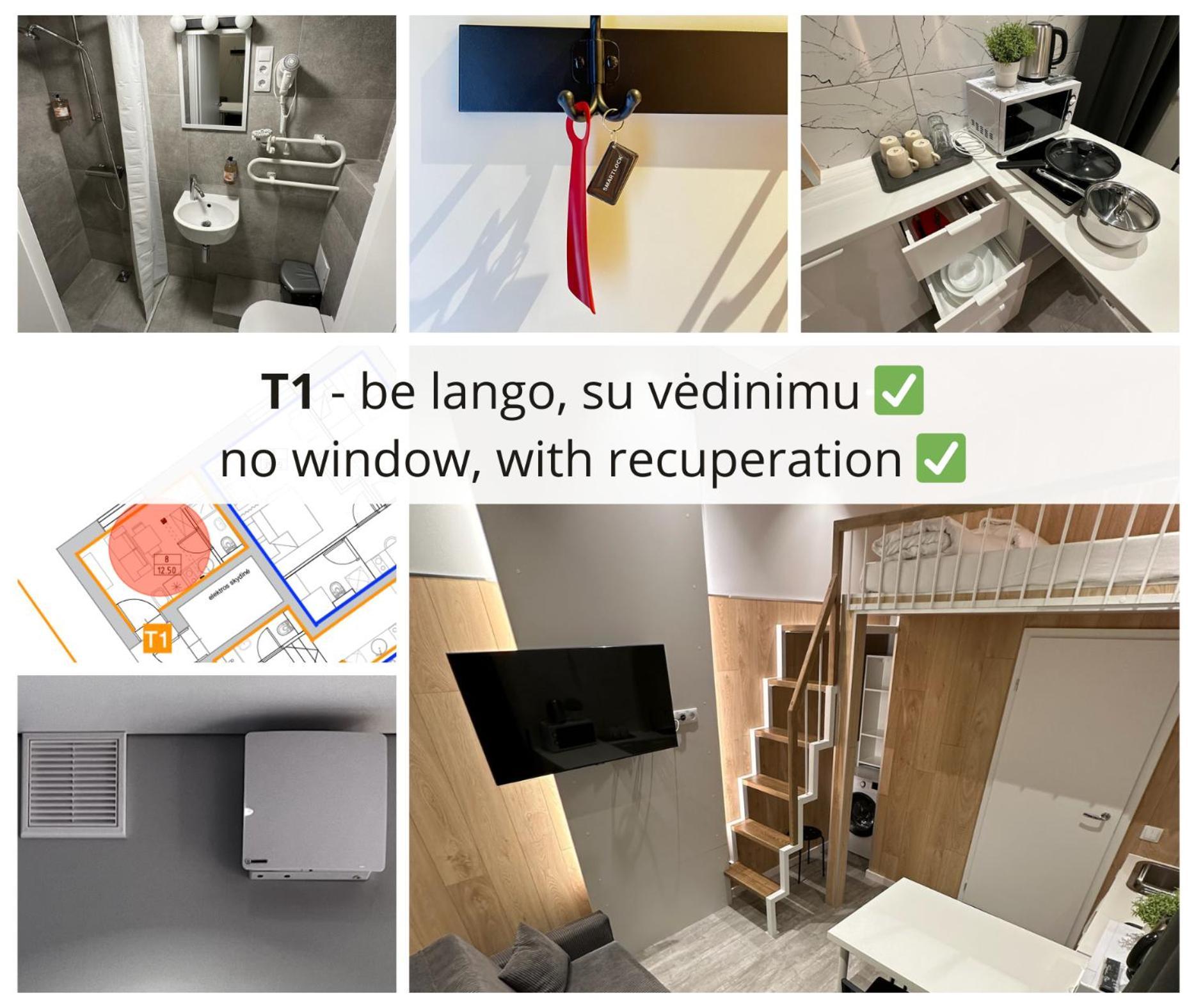 Tilzes Studio Apartaments, Self Check-In, Free Parking, Comfort Klaipėda Rom bilde
